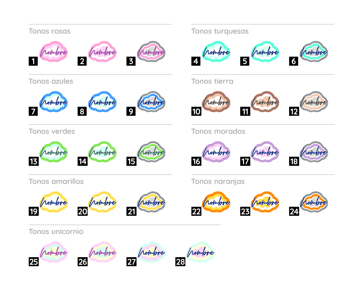 Letrero infantil Nube personalizado 3D - Imagen 4